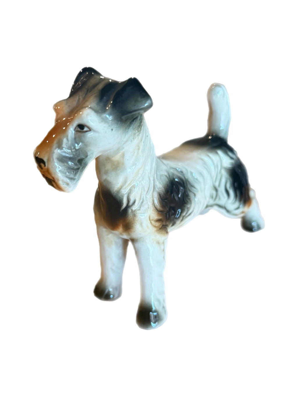 Mid Century Ceramic Airedale Terrier Figurine