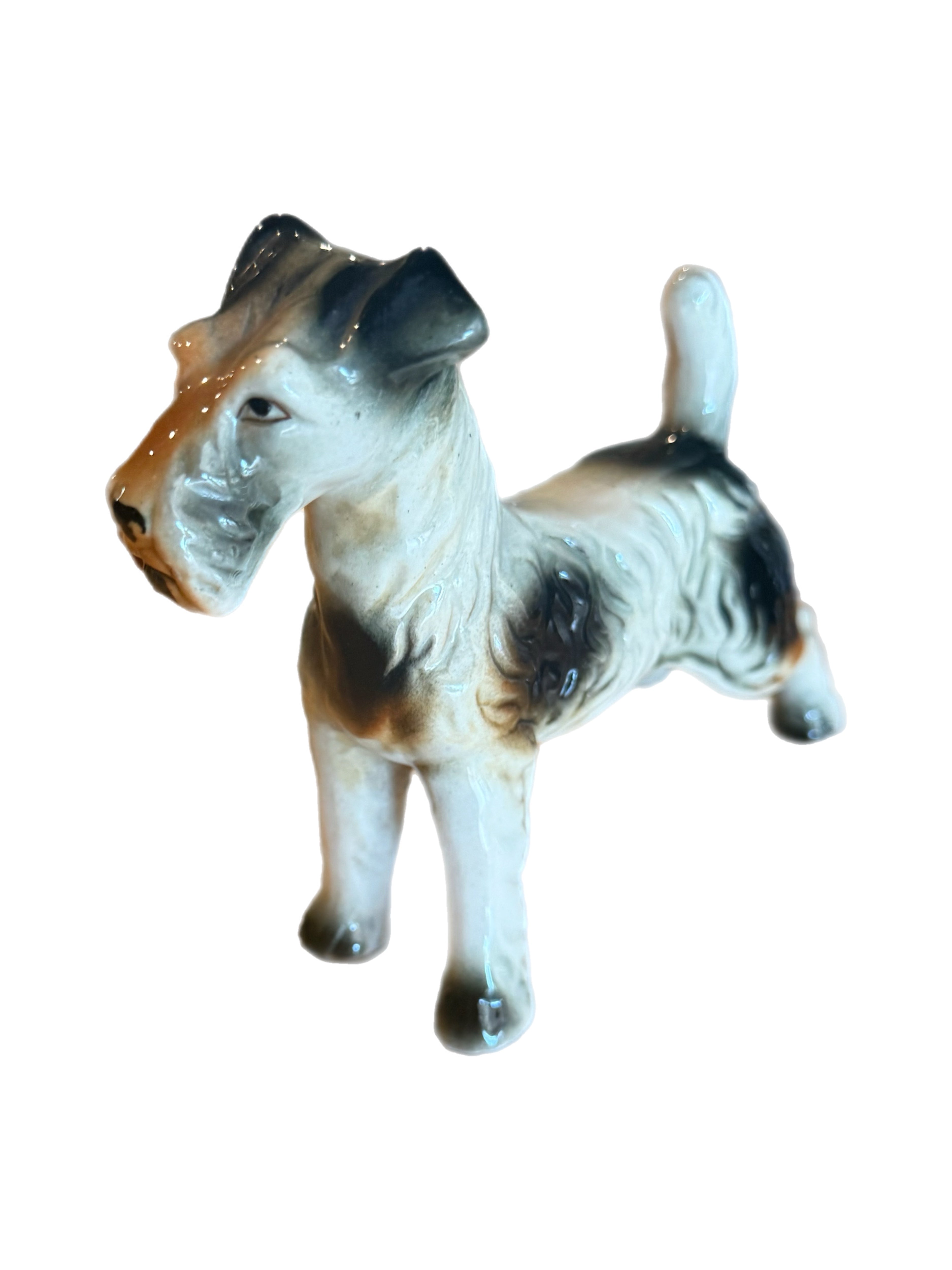 Mid Century Ceramic Airedale Terrier Figurine