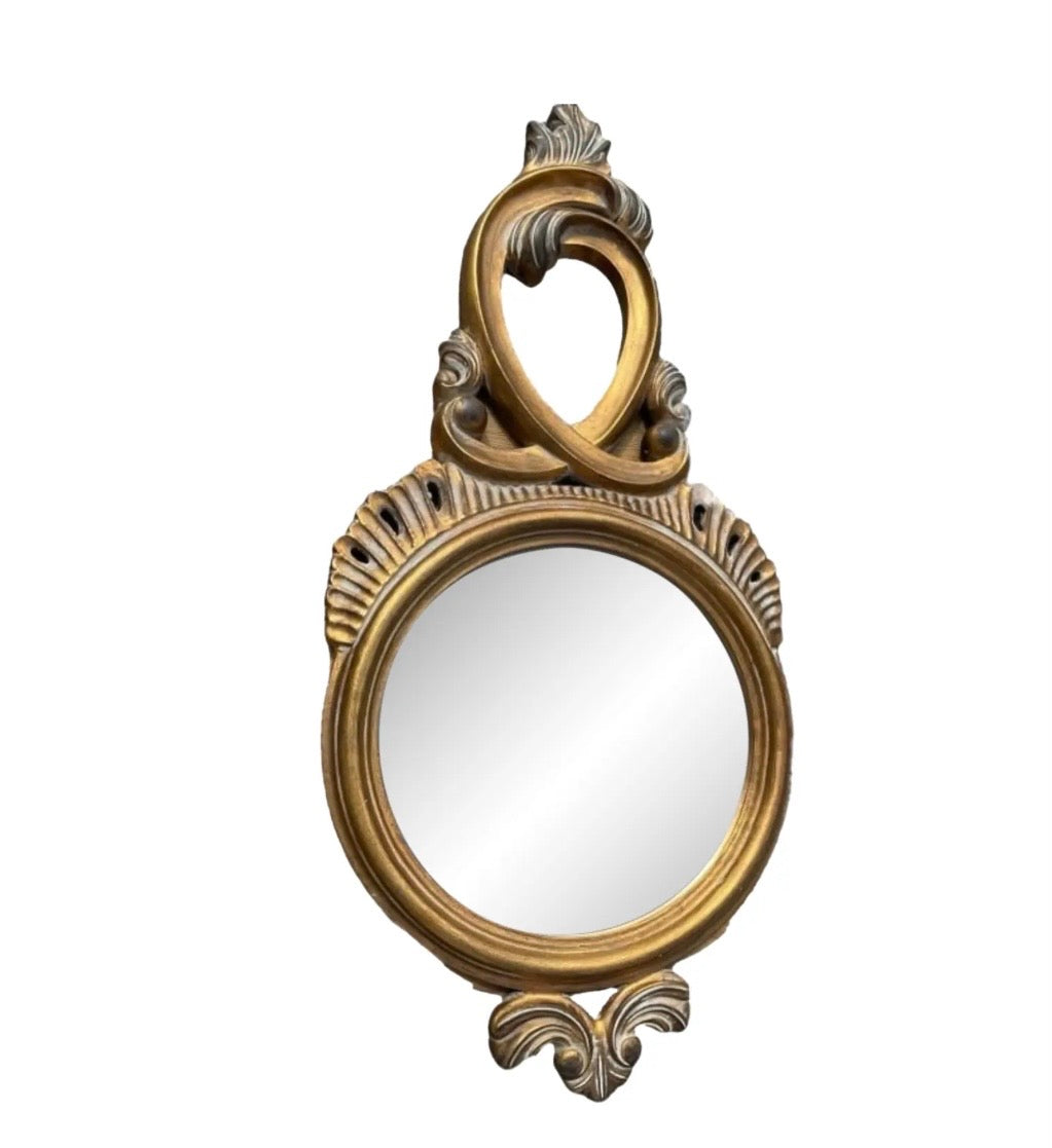 Bassett Mirror Co. Rococo Revival Gilt Wall Mirror 42”