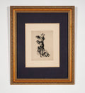 Framed Vintage Intaglio Print of Flamenco Dancer, After Roc Riera Rojas (Spanish, 1913-1992)