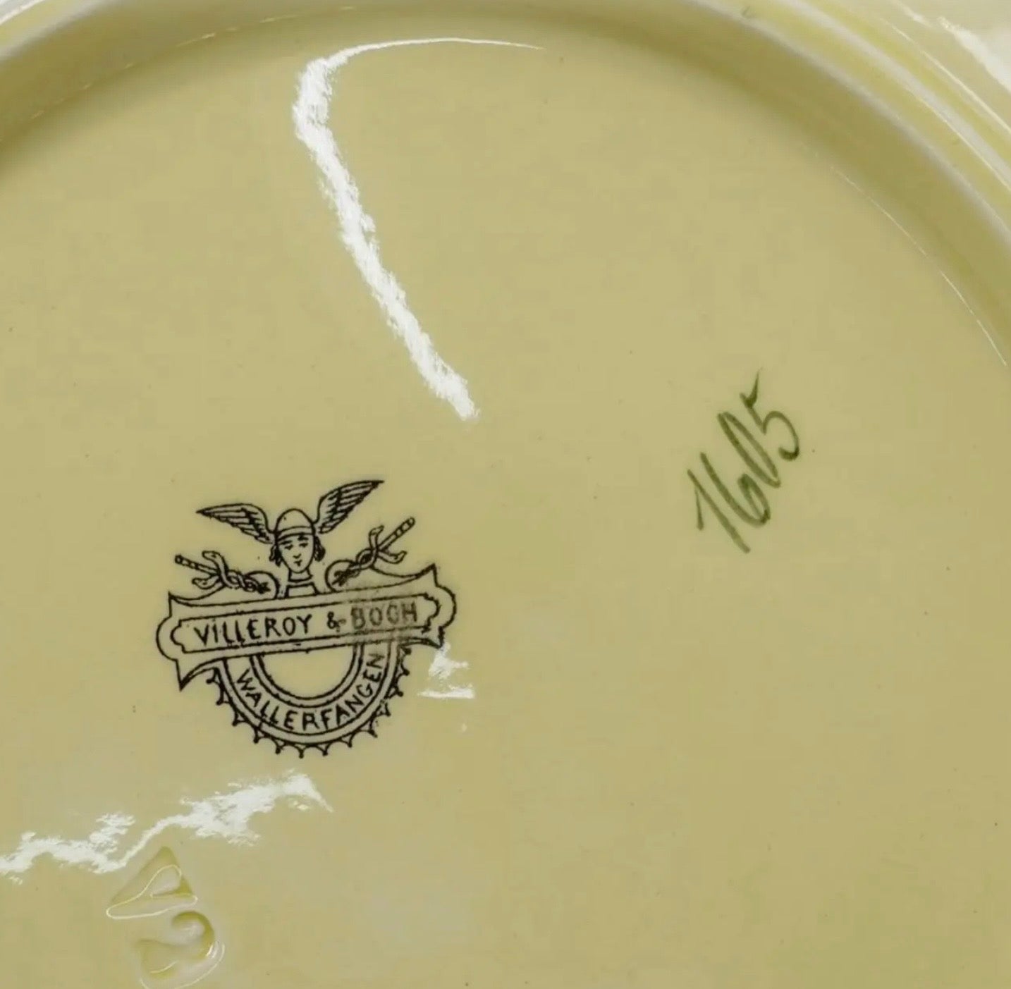 Antique Villeroy & Boch Wallerfangen 1605 Collector Plate Harbor Village Scene