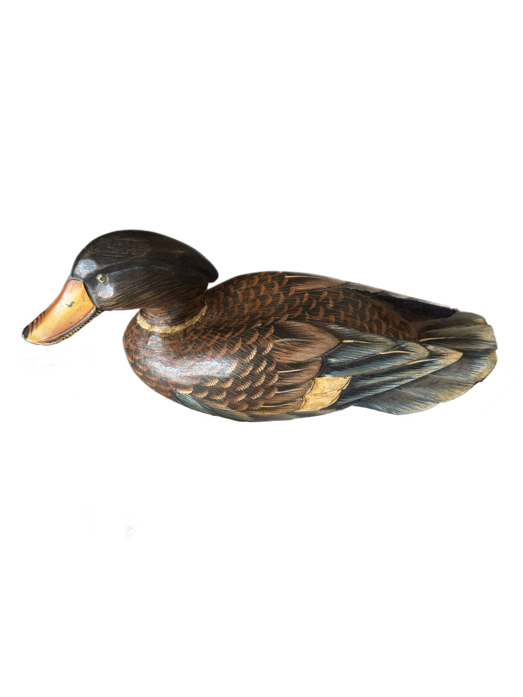 Vintage Hand-Painted Mallard Decoy