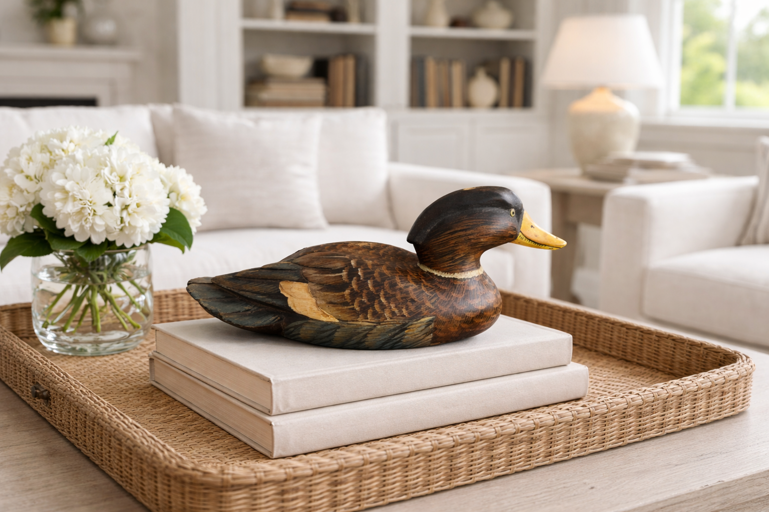 Vintage Hand-Painted Mallard Decoy