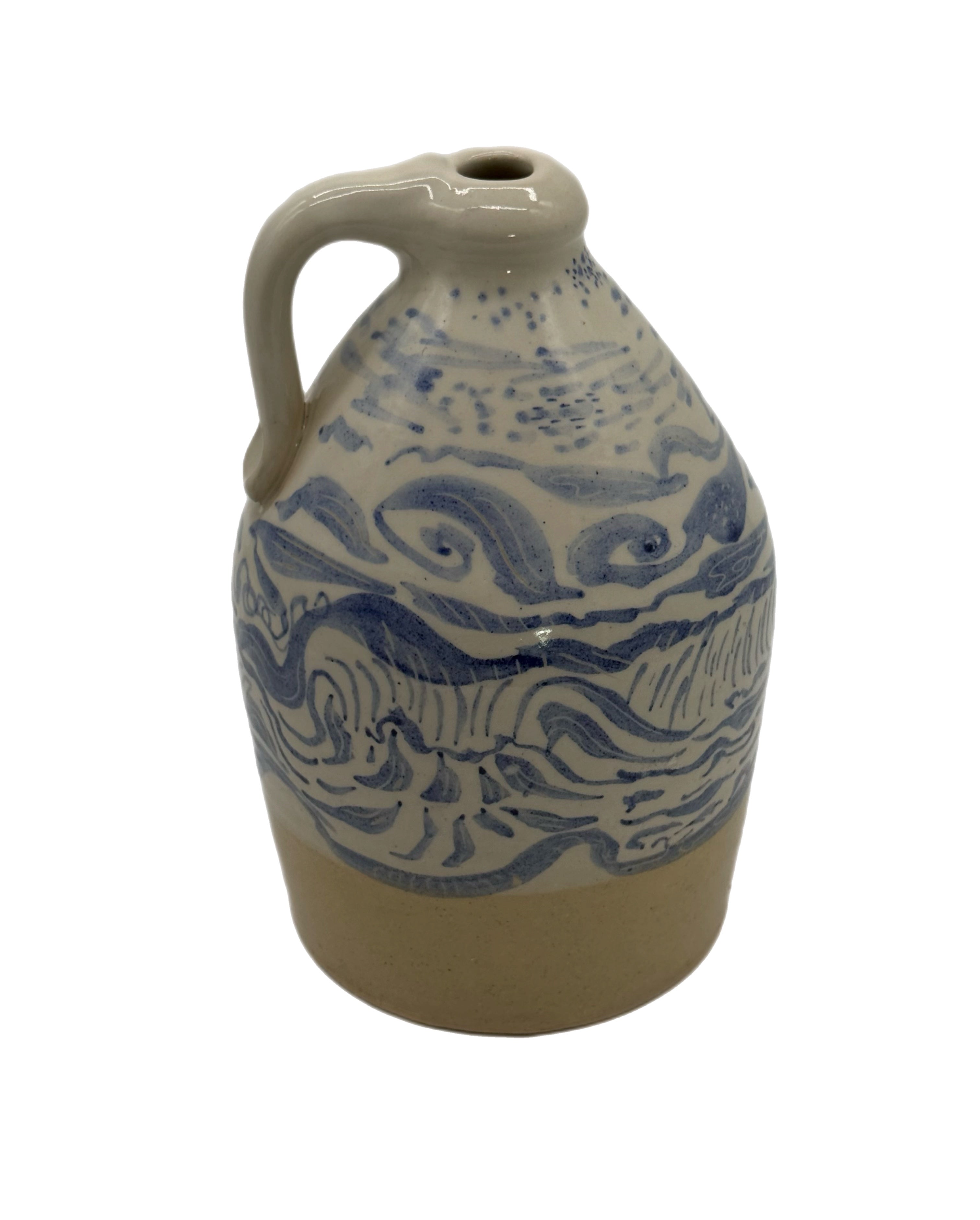 1970s Bates Pottery Whiskey Jug