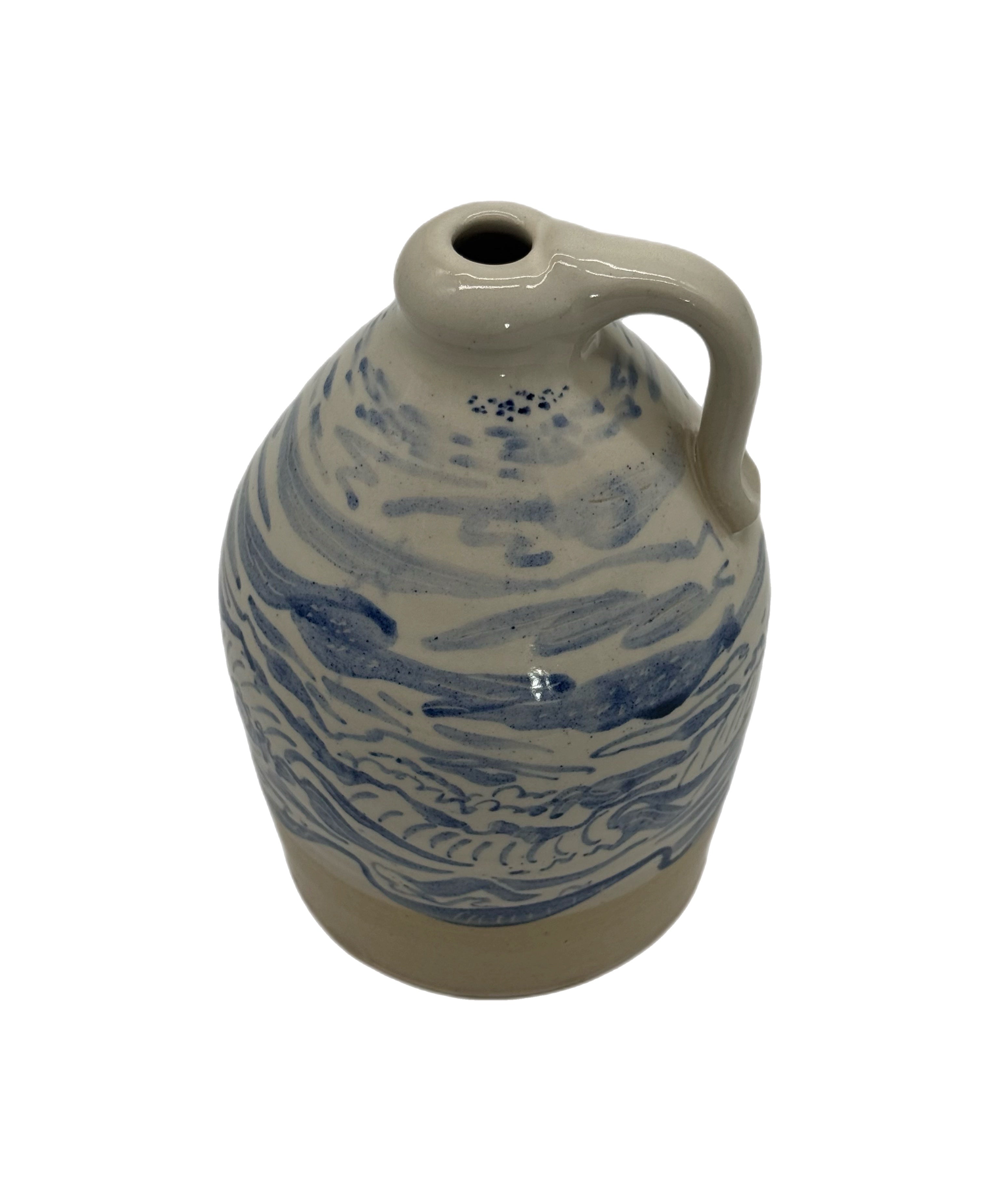 1970s Bates Pottery Whiskey Jug