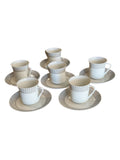 Set of 6 KPM Bavaria Porcelain Demitasse Cups & Saucers