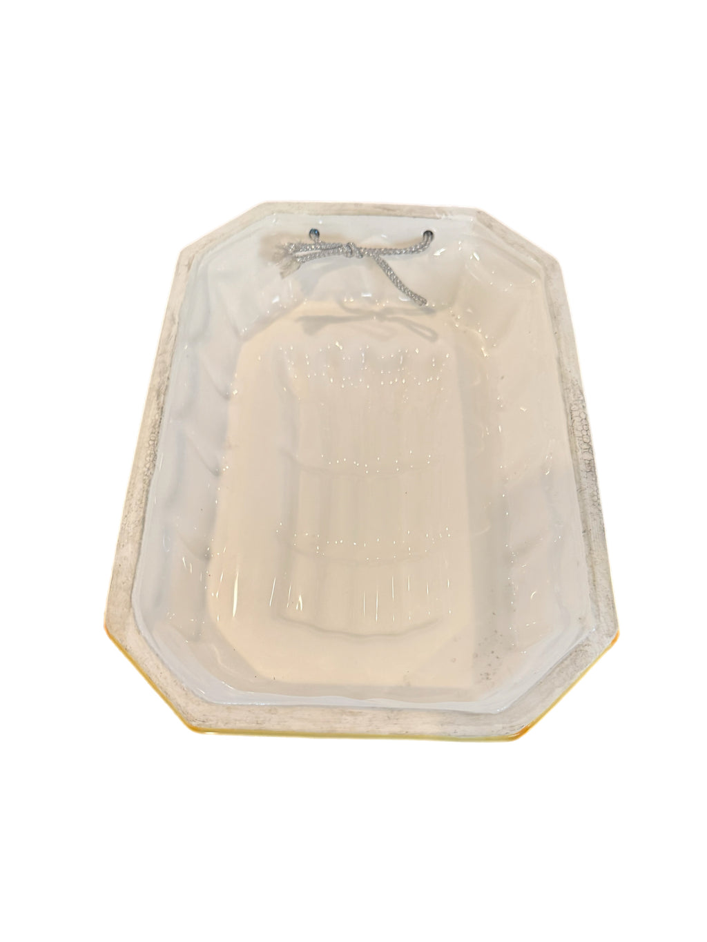 Vintage Majolica Style Asparagus Jello Mold Plaque