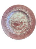 1970s Johnson Bros. “Four Seasons – Summer (On the Home Farm)” Red Transferware Plate