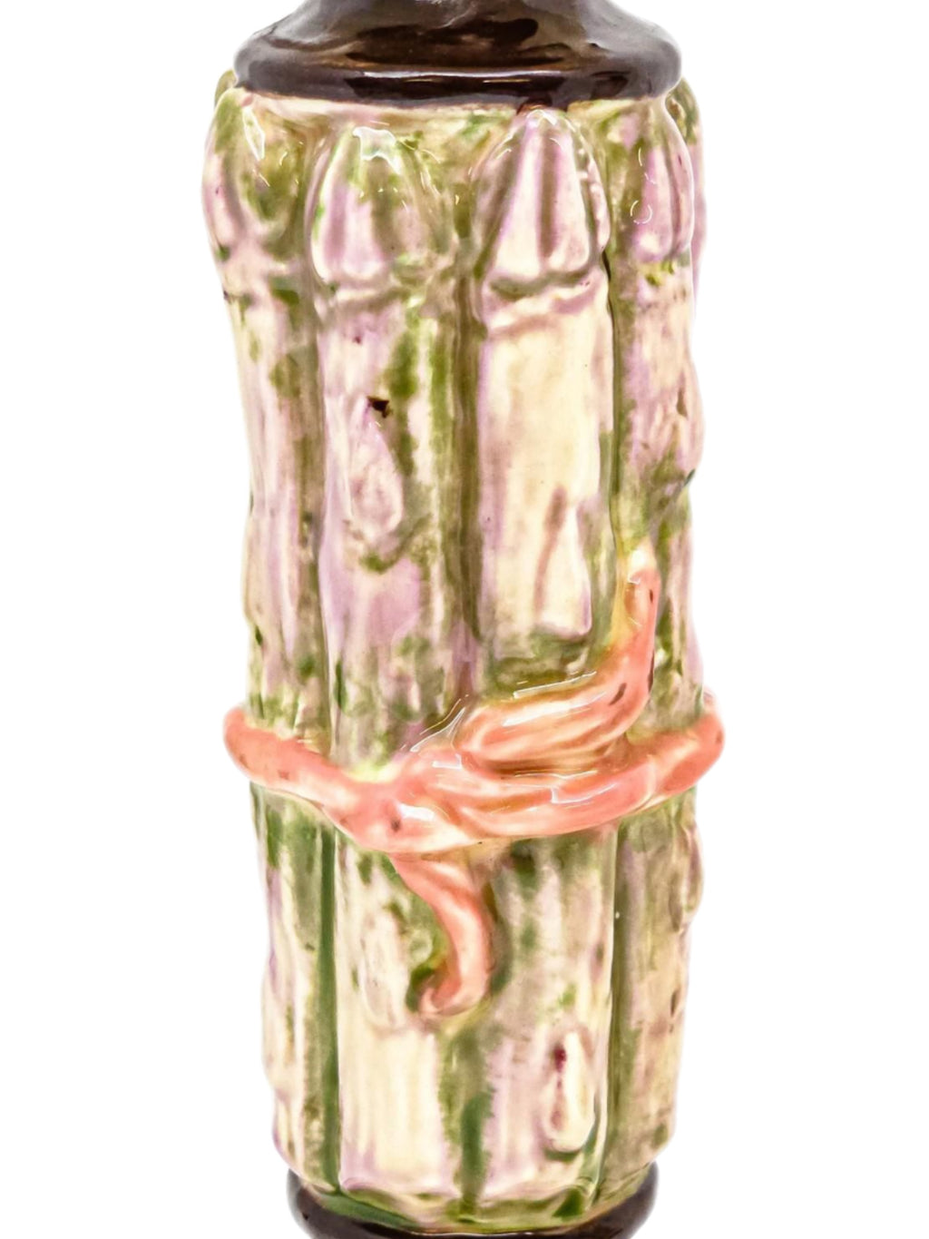 Pair of Limited Edition (1/9) Asparagus Form Studio Ceramic Candlesticks by Prince Alexander, 1981