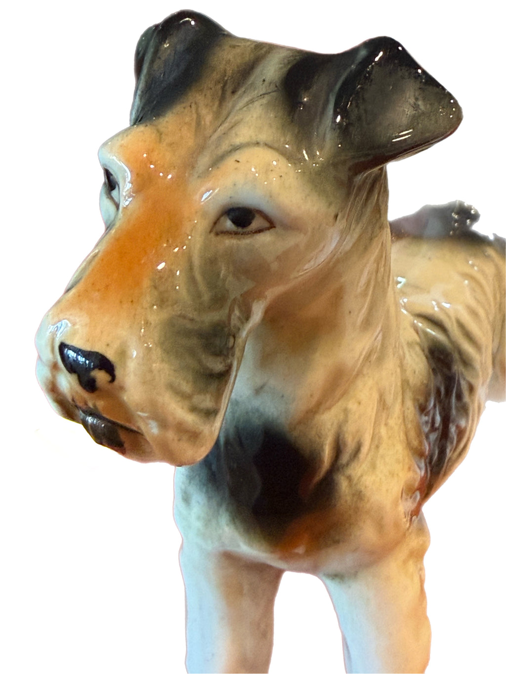 Mid Century Ceramic Airedale Terrier Figurine