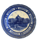 Vintage Royal Doulton Flow Blue Library of Congress Architectural Transferware Plate