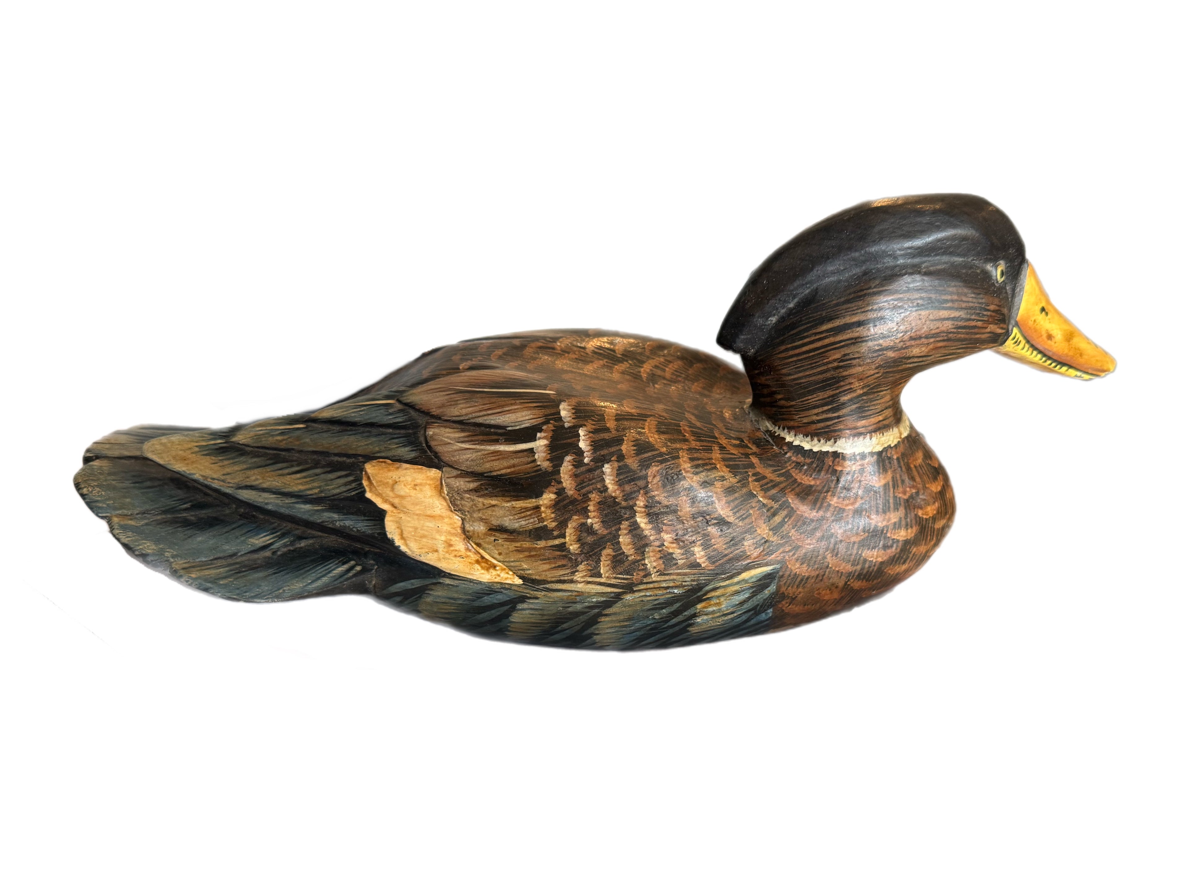 Vintage Hand-Painted Mallard Decoy