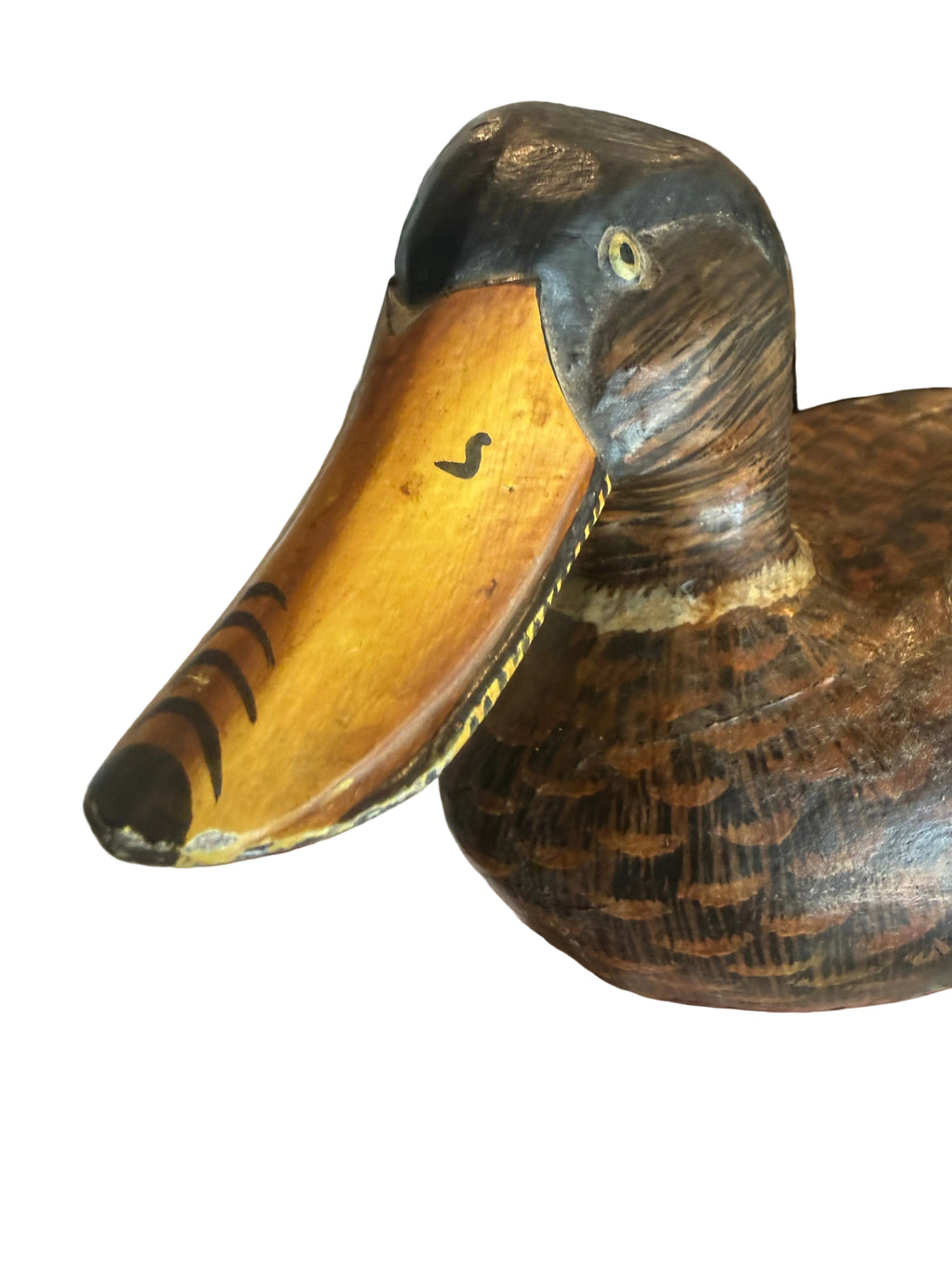 Vintage Hand-Painted Mallard Decoy