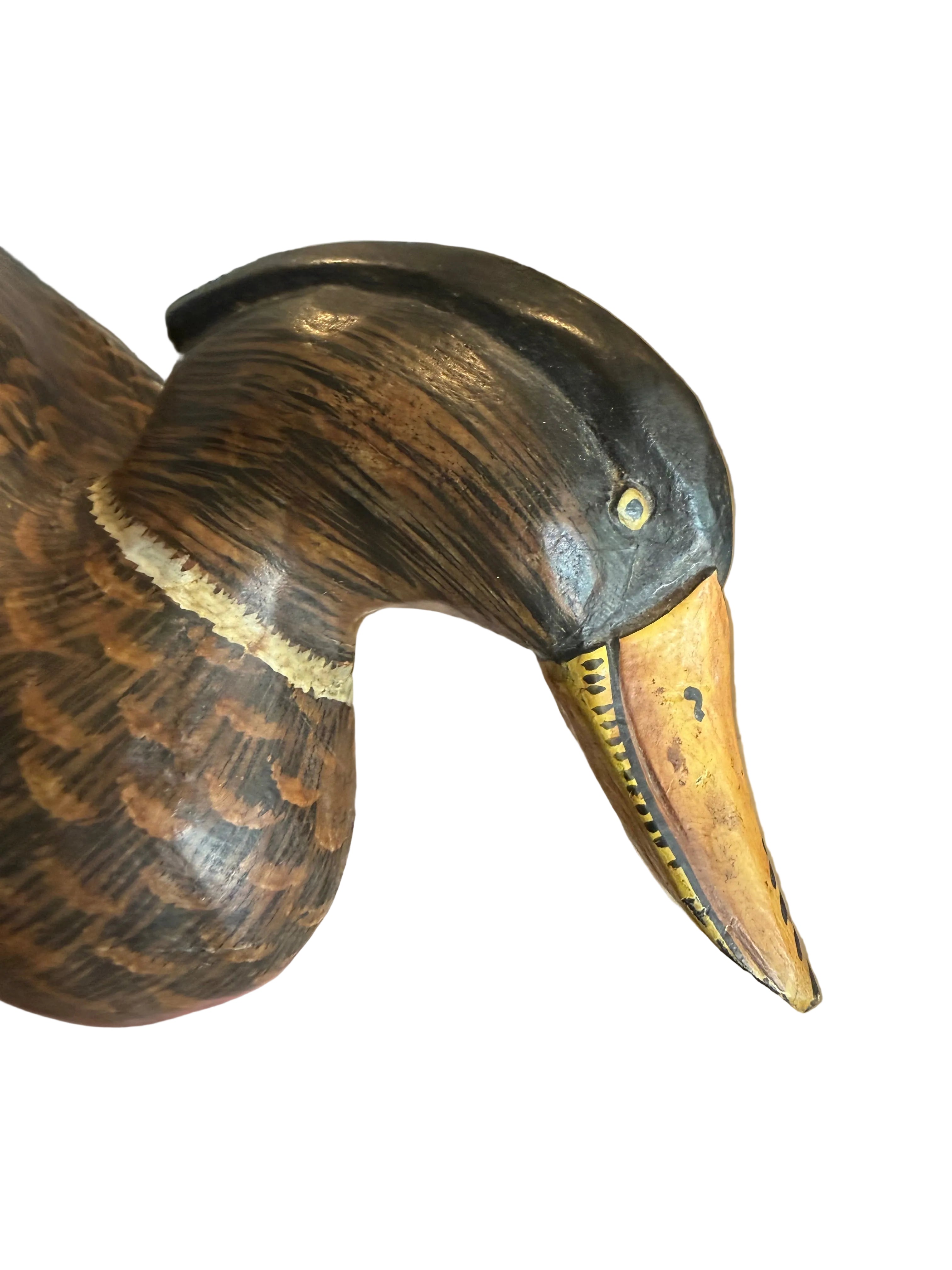 Vintage Hand-Painted Mallard Decoy