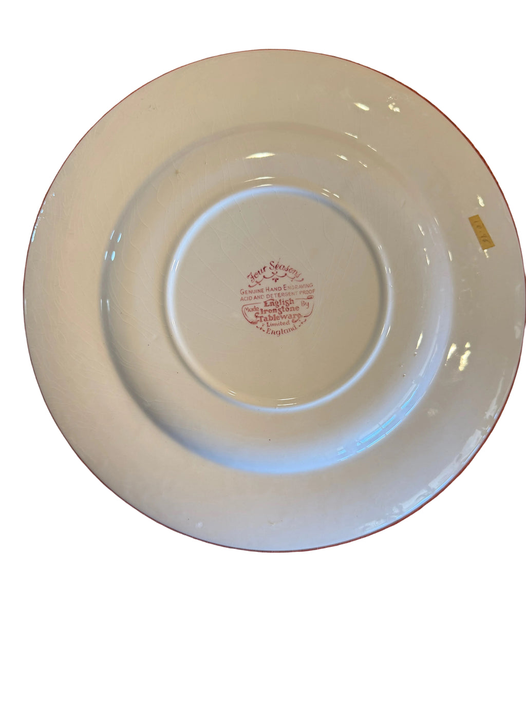 1970s Johnson Bros. “Four Seasons – Summer (On the Home Farm)” Red Transferware Plate