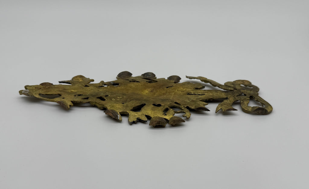19th C. French Antique Bronze Gilt Decorative Plaque