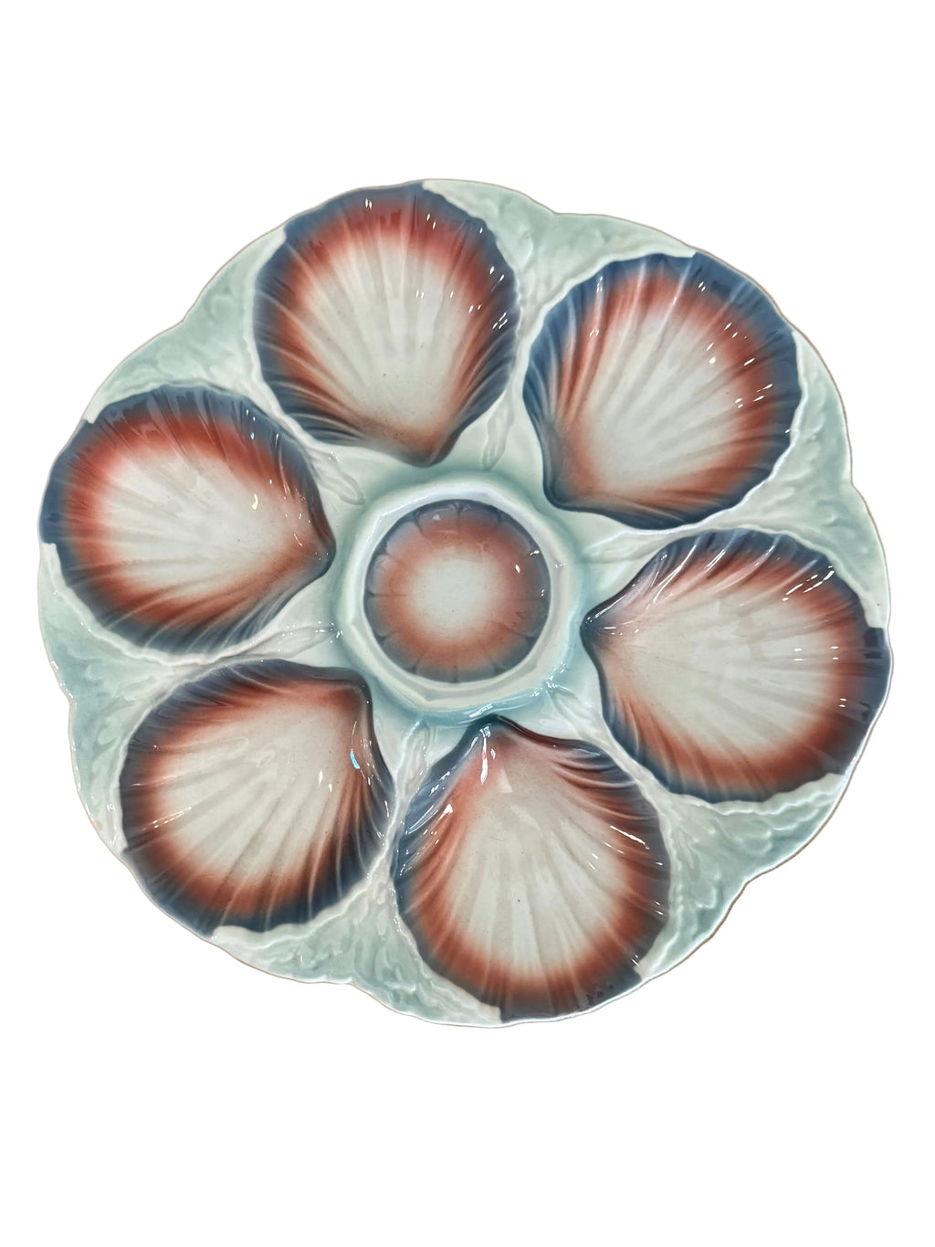 Impeccable 1930/40s Digoin & Sarreguemines Oyster Plate