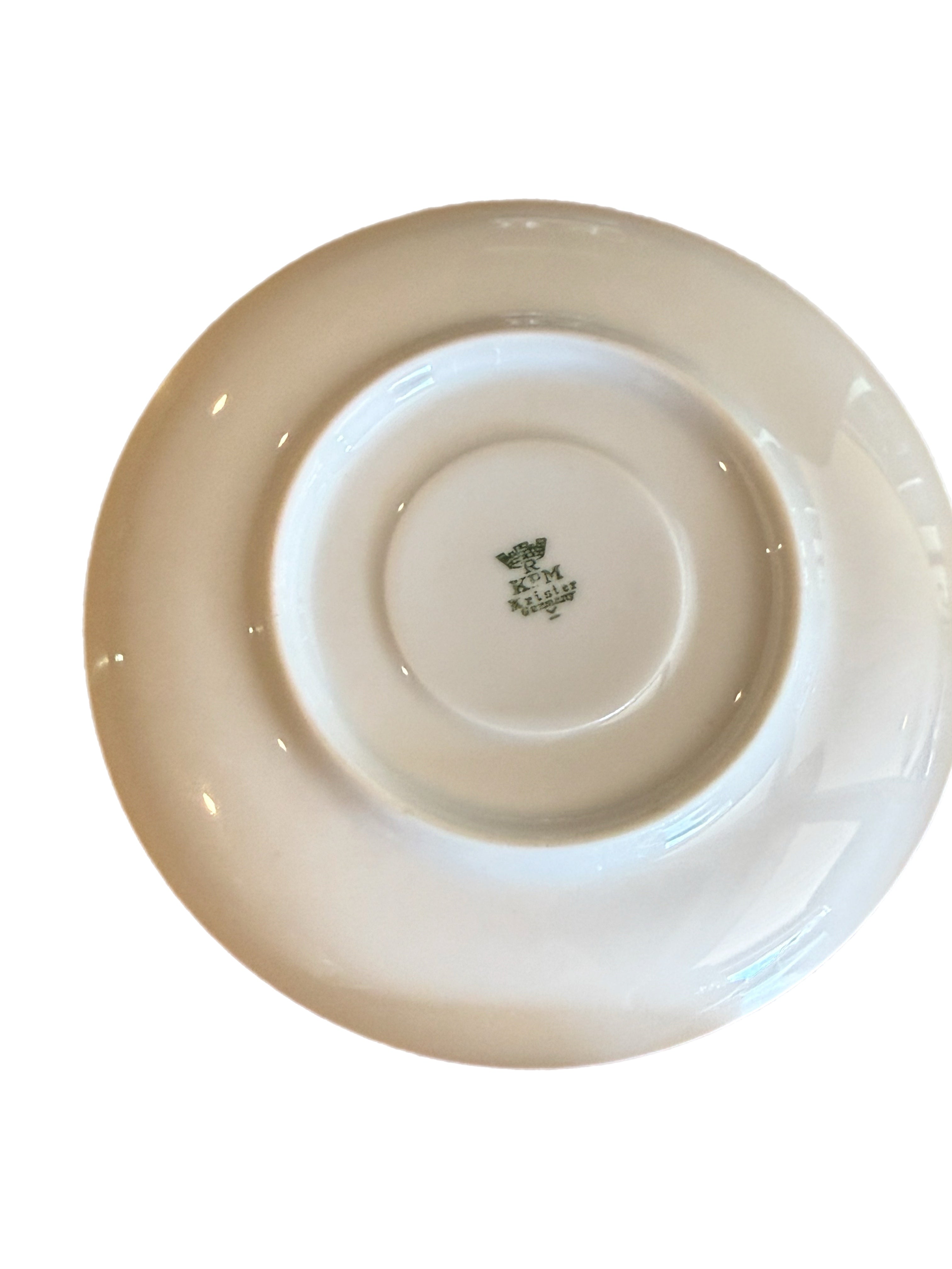 Set of 6 KPM Bavaria Porcelain Demitasse Cups & Saucers