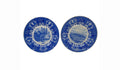 Vintage Lamberton Scammell Moravian Blue Transferware Historical Commemorative Plates