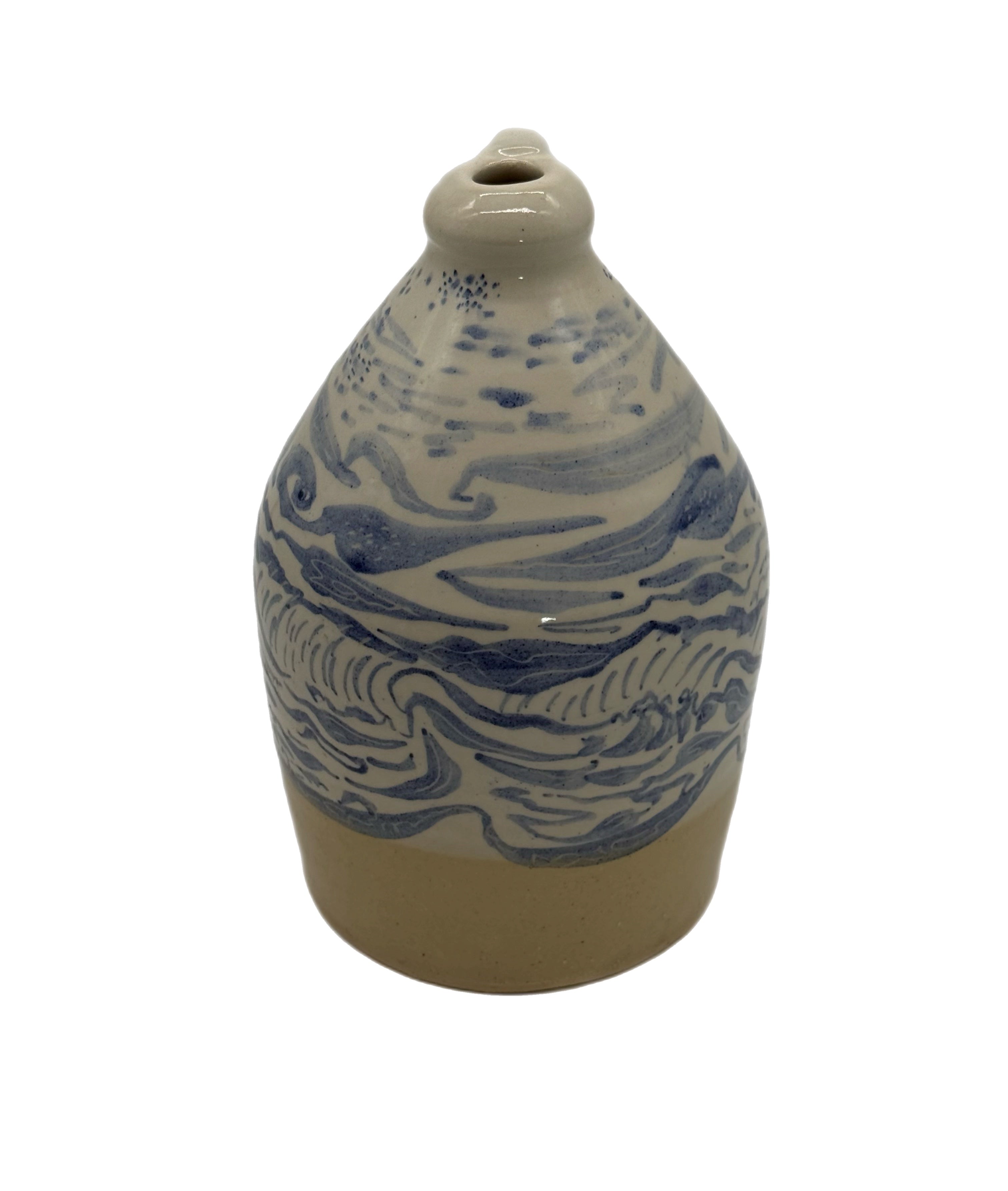 1970s Bates Pottery Whiskey Jug