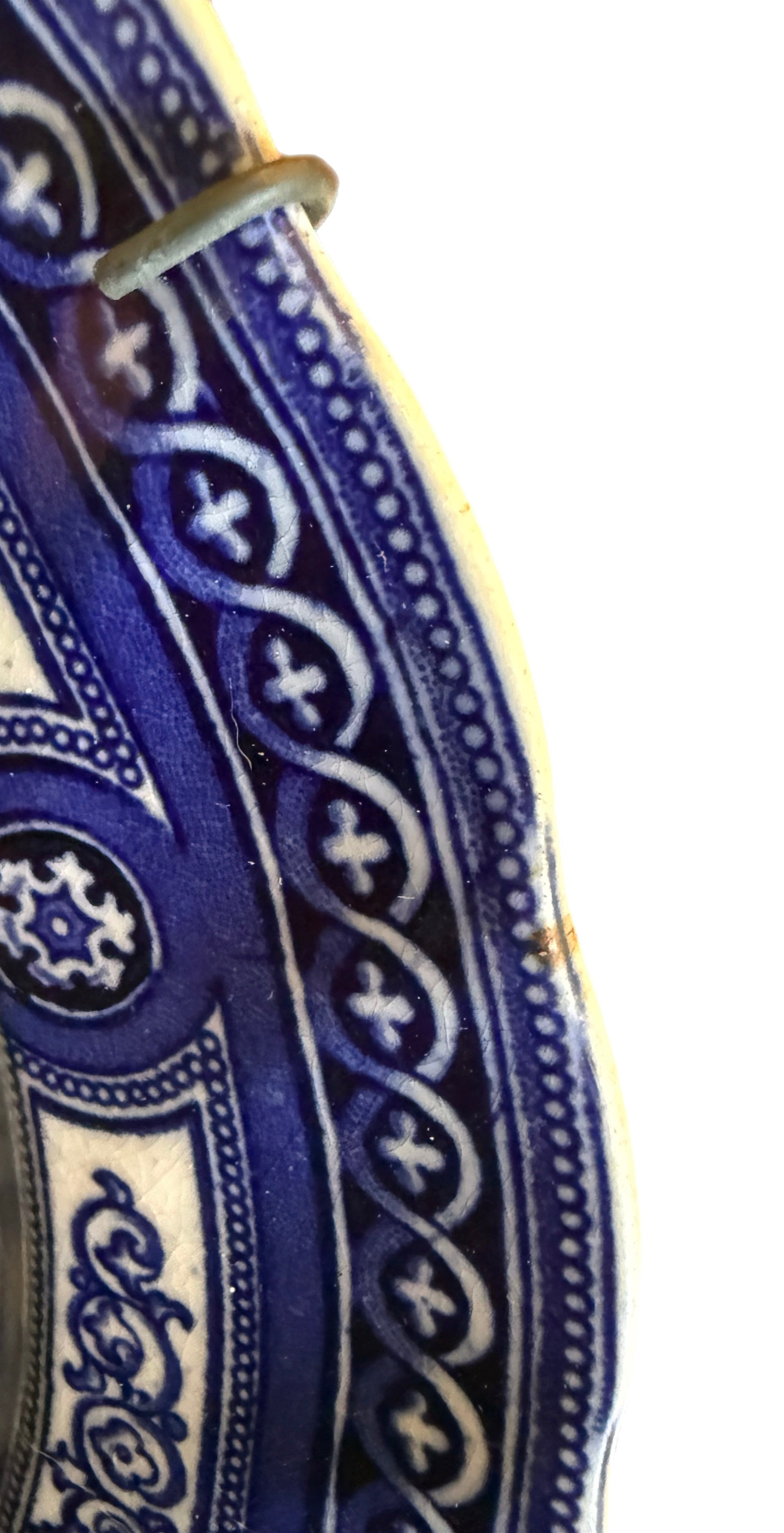Vintage Royal Doulton Flow Blue Library of Congress Architectural Transferware Plate