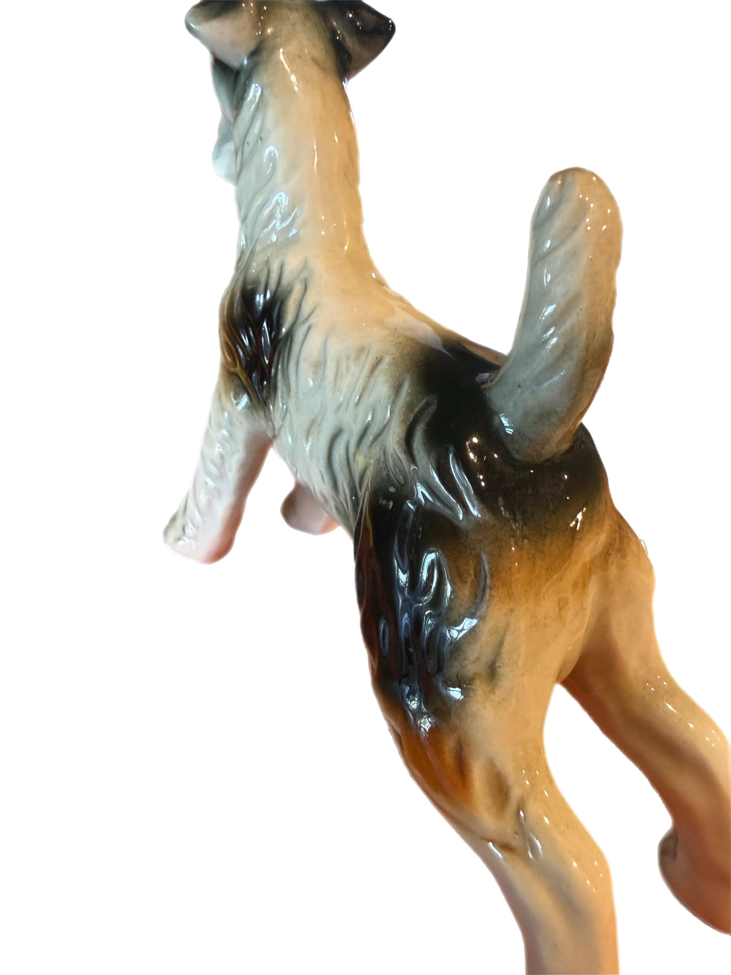 Mid Century Ceramic Airedale Terrier Figurine