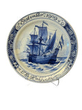 1909 Royal Delft Hand-Painted “Halve Maen” Commemorative Charger – De Porceleyne Fles
