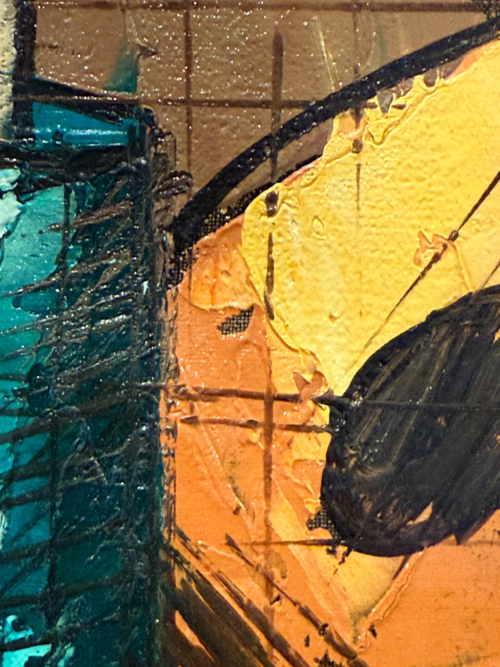 Mid 20th Century Beautiful Modernist Still Life Oil Painting, Signed ‘Toma’
