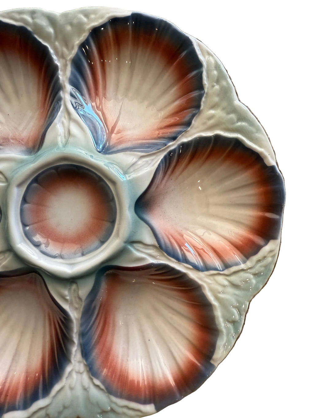 Impeccable 1930/40s Digoin & Sarreguemines Oyster Plate