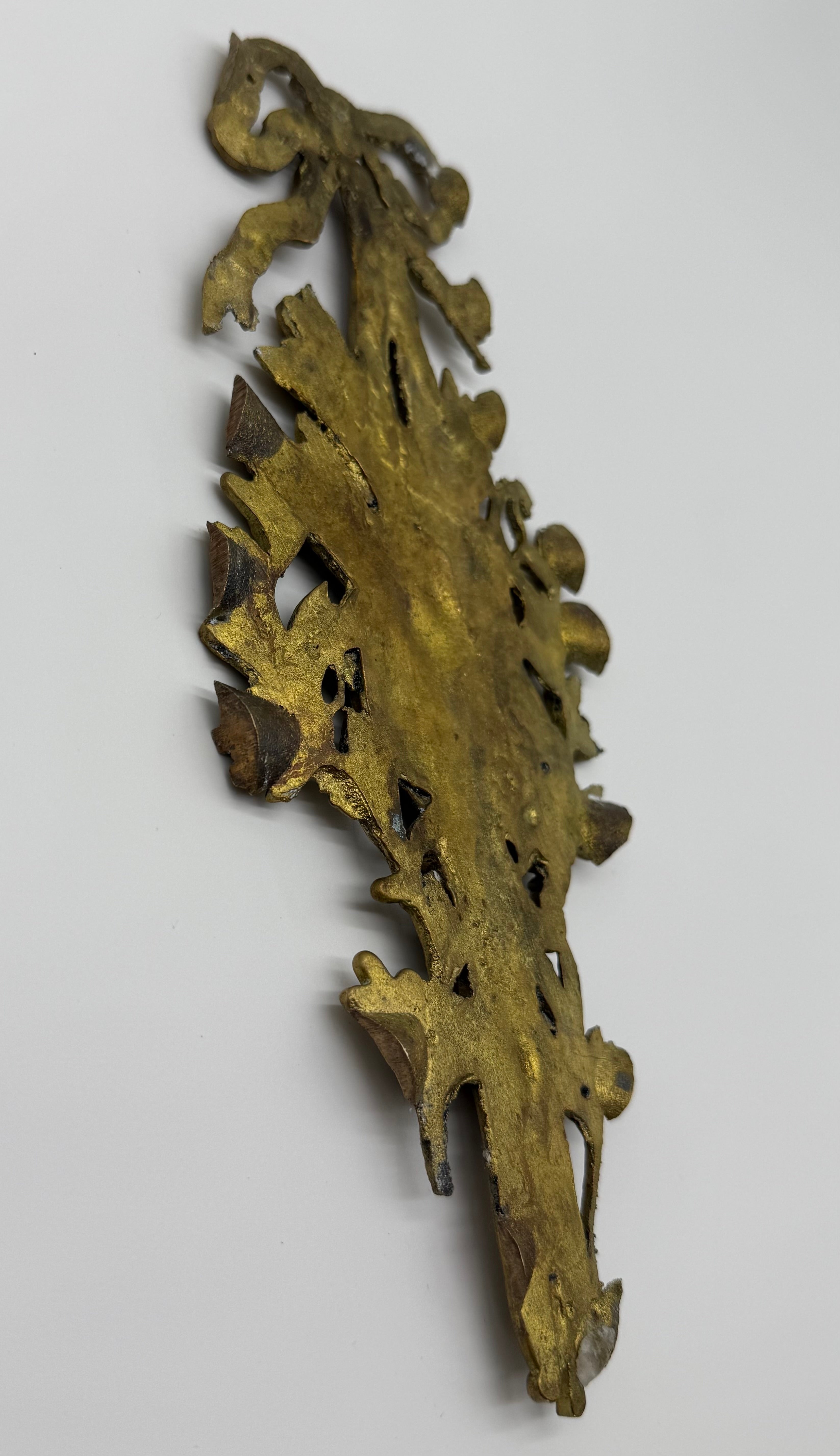 19th C. French Antique Bronze Gilt Decorative Plaque