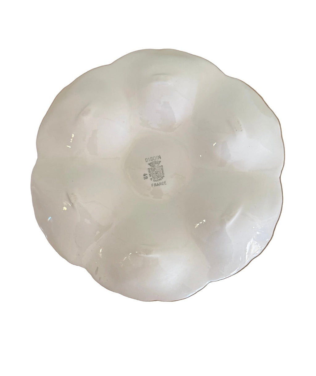 Impeccable 1930/40s Digoin & Sarreguemines Oyster Plate