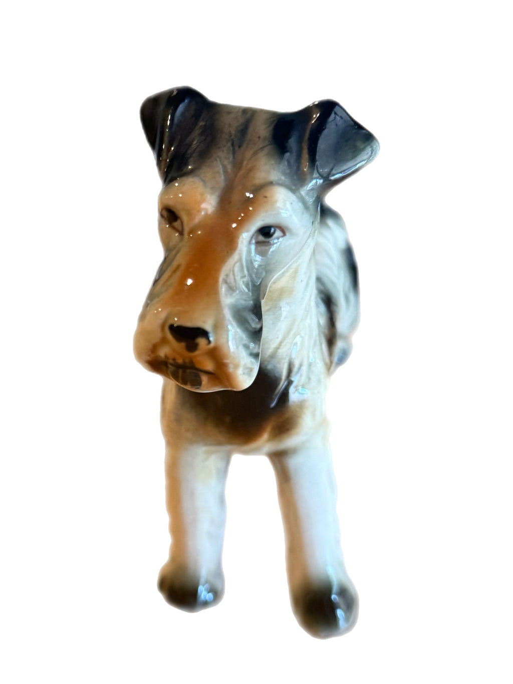 Mid Century Ceramic Airedale Terrier Figurine