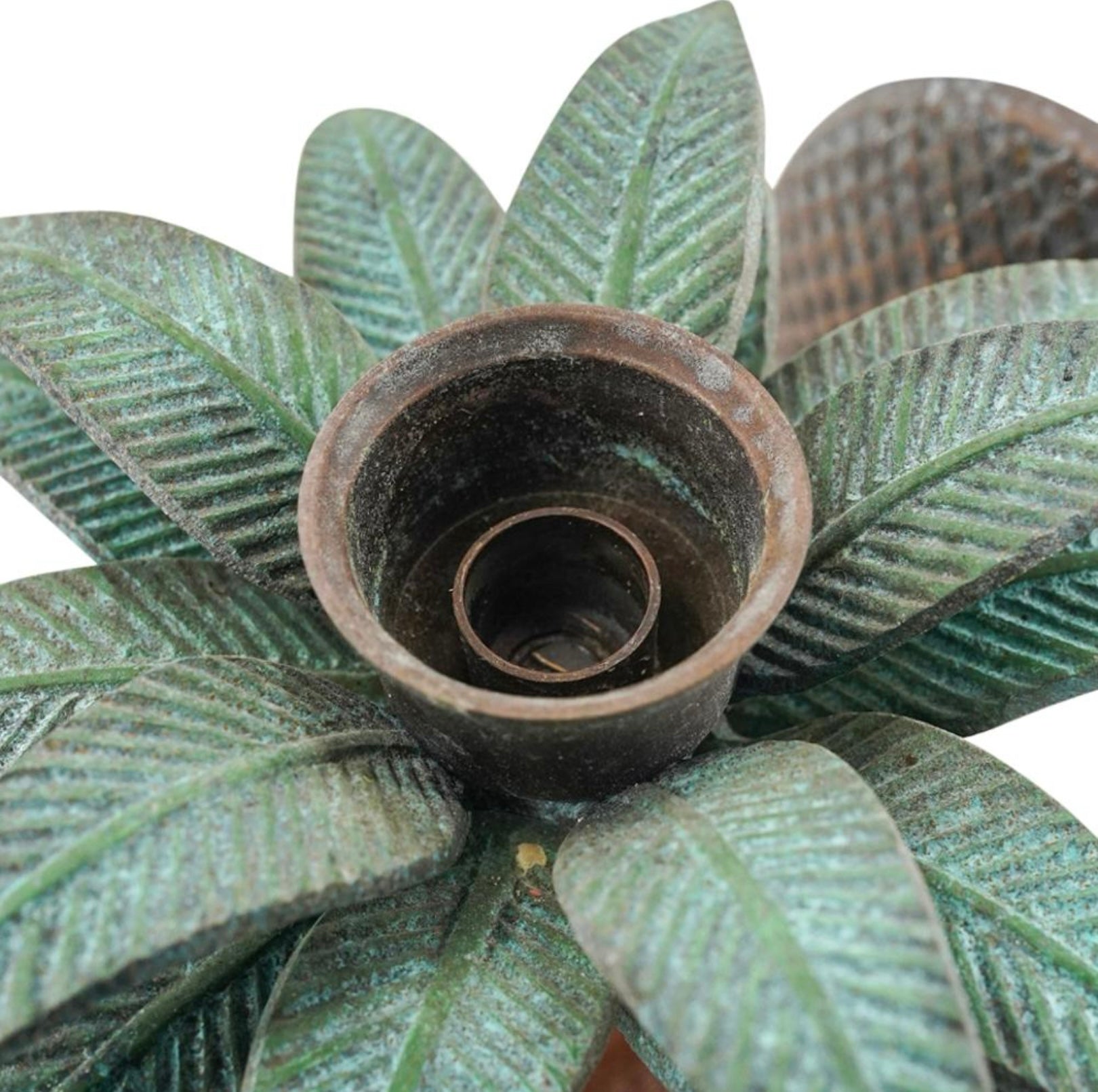 Vintage Brass and Iron Palm Tree Sconces