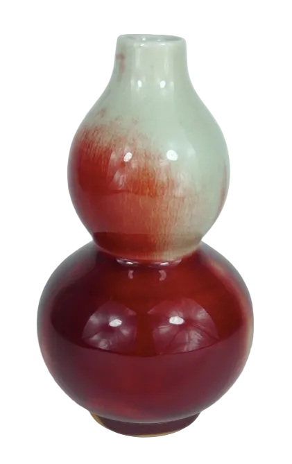 Chinese Sang De Boeuf Double Gourd Vase