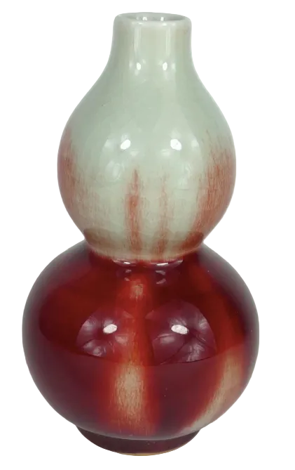 Chinese Sang De Boeuf Double Gourd Vase
