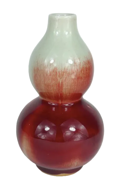 Chinese Sang De Boeuf Double Gourd Vase