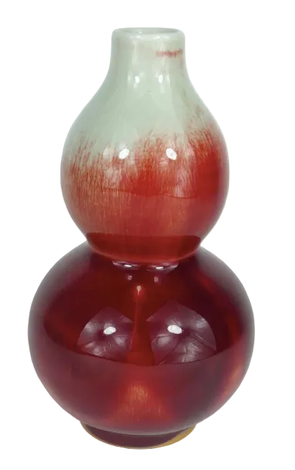 Chinese Sang De Boeuf Double Gourd Vase