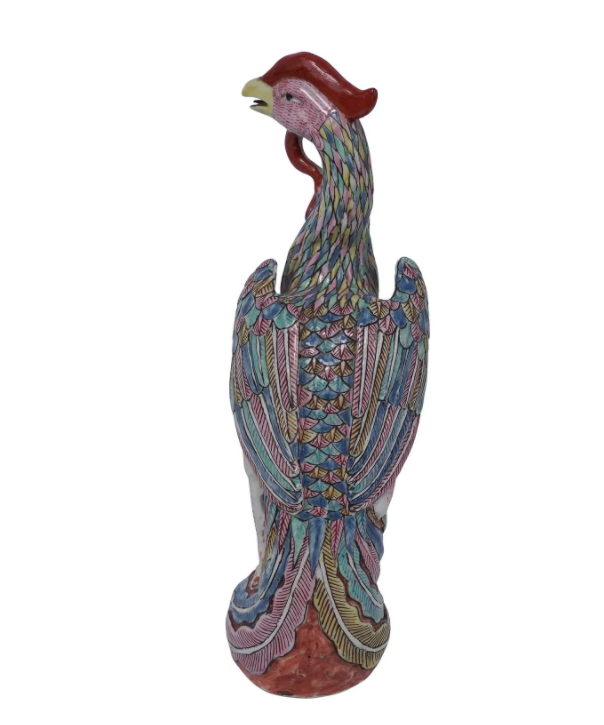 Chinese Export Famille Rose Porcelain Phoenix