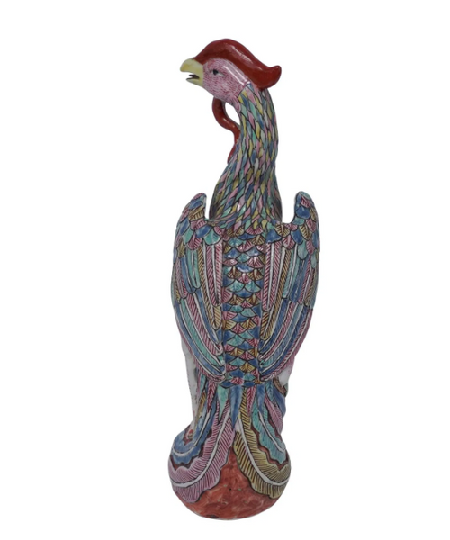 Chinese Export Famille Rose Porcelain Phoenix