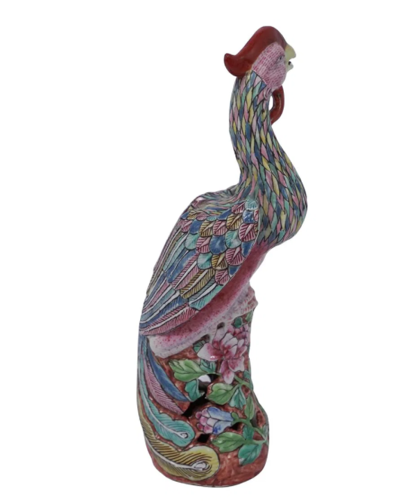 Chinese Export Famille Rose Porcelain Phoenix